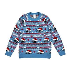 ★ Disney Stitch Mele Kalikimaka Knitted Hawaiian Themed Ugly Christmas Sweater ★